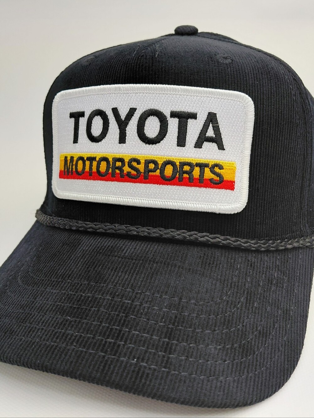 Toyota Corduroy Embroidered Snapback Cap Black